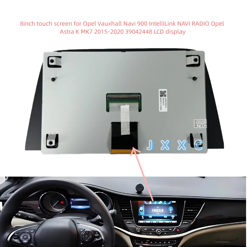 LQ080Y5DZ10 touch screen da 8 pollici per Opel Vauxhall Navi 900 IntelliLink NAVI RADIO Opel Astra K MK7 2015-2020 39042448 display LCD
