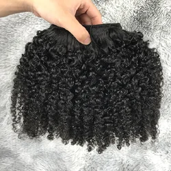 Verworrene lockige Menschenhaarbündel Afro Bouncy lockiges Haar Weben rohes reines Wasser Jerry lockiges Menschenhaarbündel Erweiterungen im Angebot