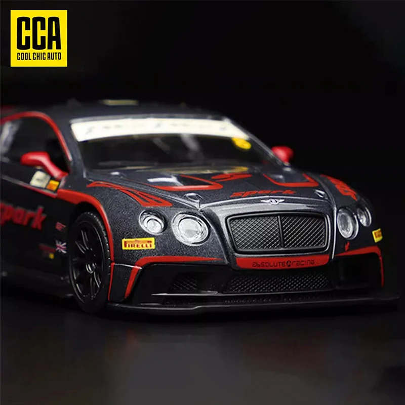 CCA a 1:43 Bentley GT3 (SJM) can open the door back to the simulation car model ornaments model toys