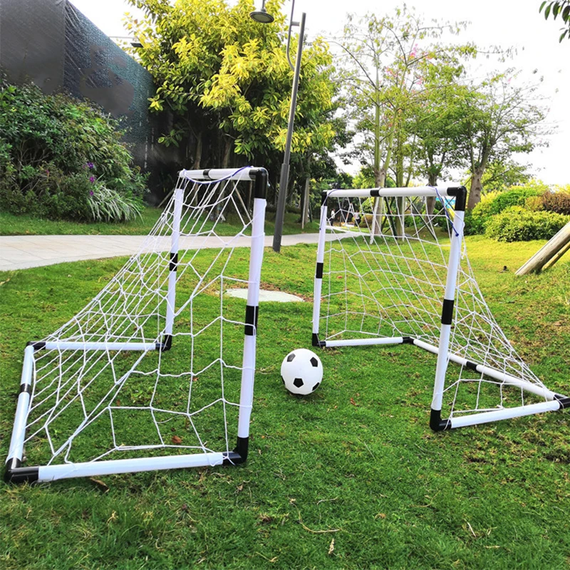 2 Pcs 92cm Oversized Double Football Goal Portable Indoor and Outdoor Sports Equipment Outdoor Sports Equipment