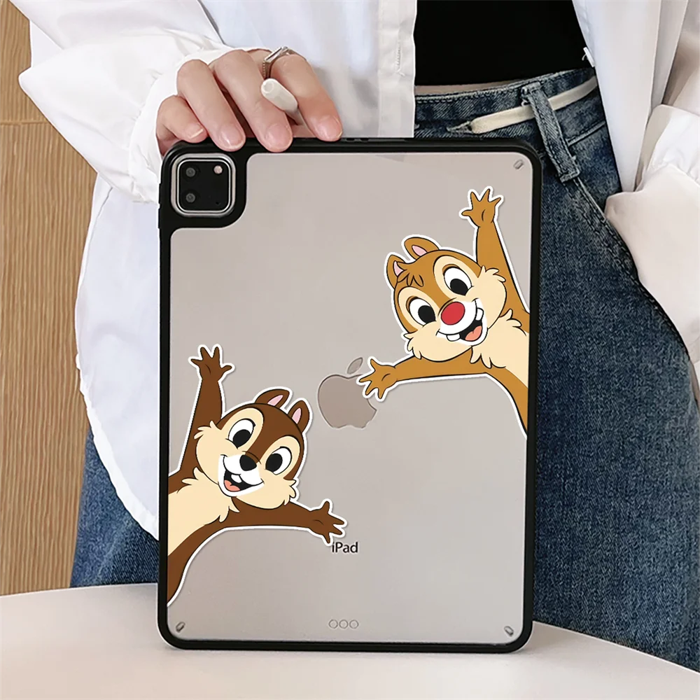 

Акриловый чехол Chip Dale для iPad Air 7-го поколения M3, чехол для iPad A16 11th 2025 10th Pro 11 M4 Air6/5/4 10,2 дюйма, 9,7 Mini6/7 Cover