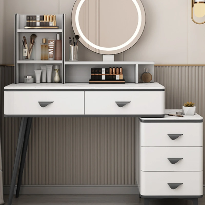 Nordic Modern Makeup Mirror Vanity Tables Storage Cabinet Toaletka Do Sypialni Bedrooms Furniture WZ50VT