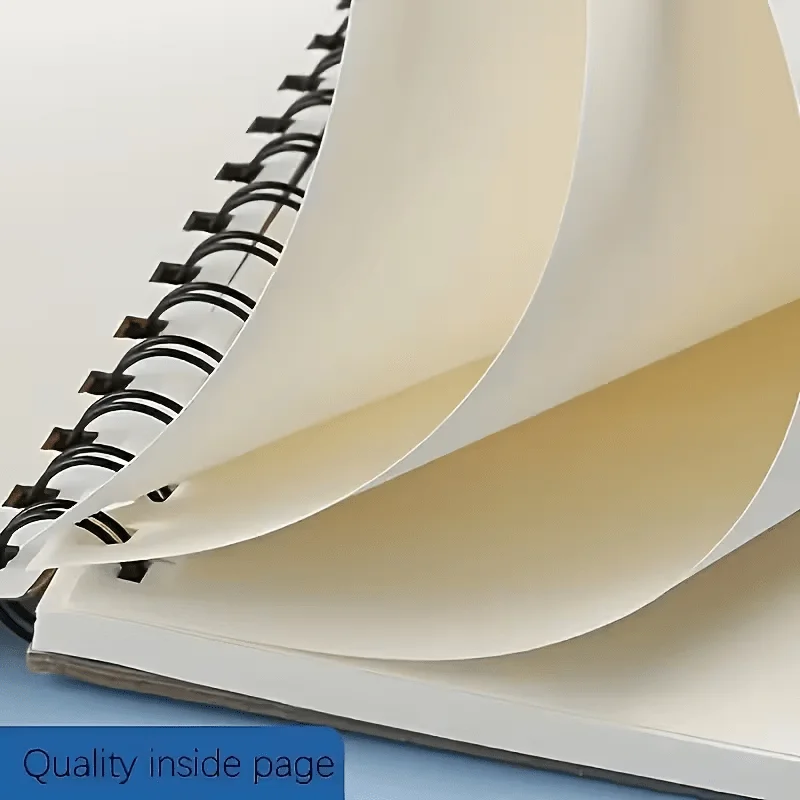 210*210mm Spiral 300g Rough Watercolor Paper Pad | Heart & Square Pattern | Bleed-Resistant | Artist-Approved