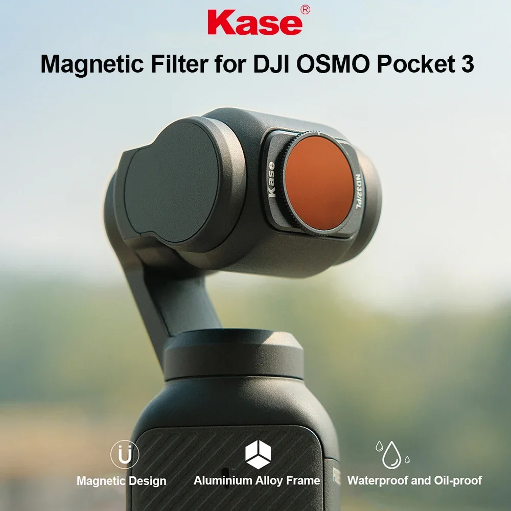 

Kase Magnetic Filter for DJI OSMO Pocket 3, MC Optical Glass Polarizing CPL Variable ND Neutral Density Neutral Night Filter