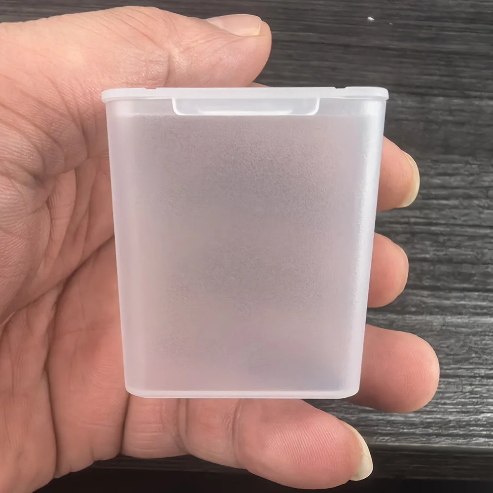 Square Plastic Storage Box 12Pcs Flip‑Top Organizer Case for Beads Screws Small Hardware DIY Craft Accessories Container