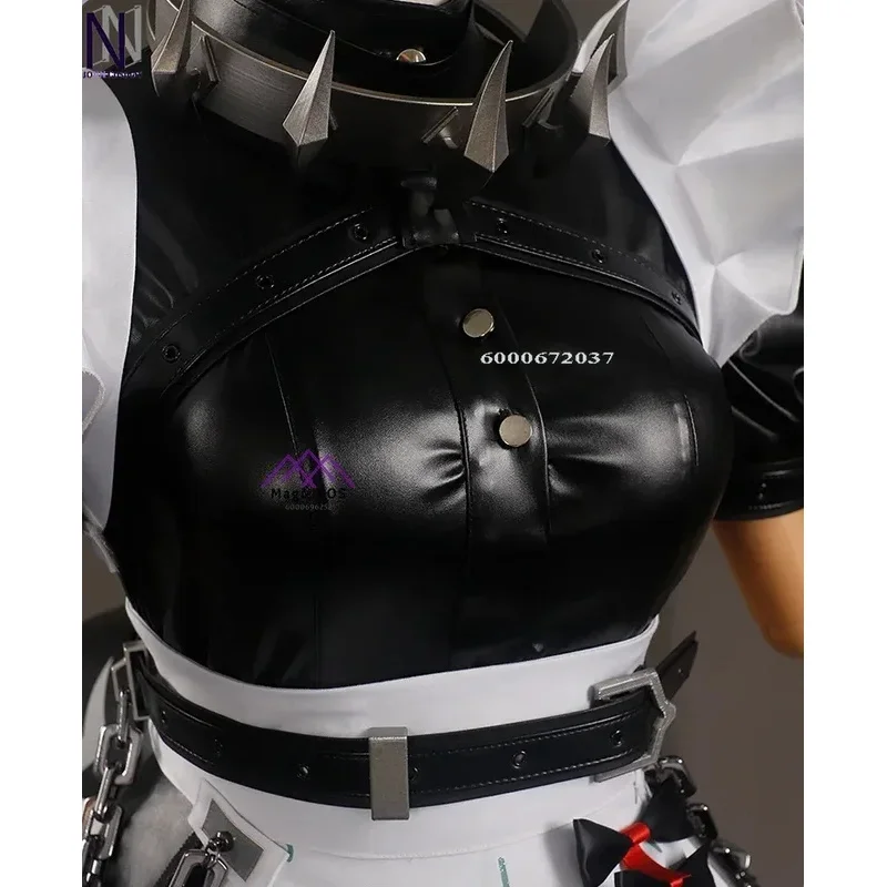 CyZenless Zone Zero alta calidad Ellen Joe Cosplay peluca vestido de sirvienta uniforme cola Victoria limpieza fiesta de Halloween mujeres Outfi