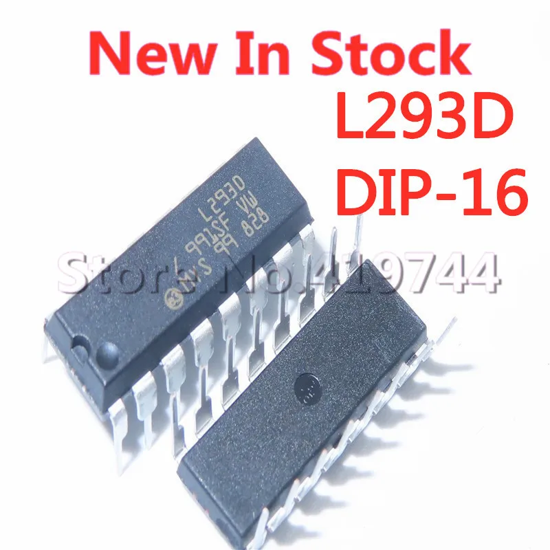 5PCS/LOT L293 L293D DIP-16 stepping driver chip/driver + four diodes In Stock NEW original IC