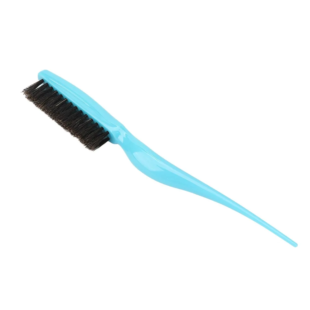 

Styling Tool Nylon Bristles Hair Teasing Brush Blue Color Professional Back Combing Brush Durable Salon Teasing Brush Home Salon