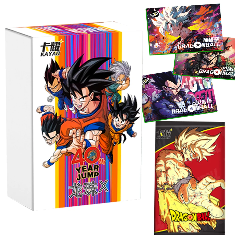 Dragon Ball Card Collection 40th Anniversary Booster Box Fighting Comic Protagonist Game Trading Card Children\'s Favorite Gifts