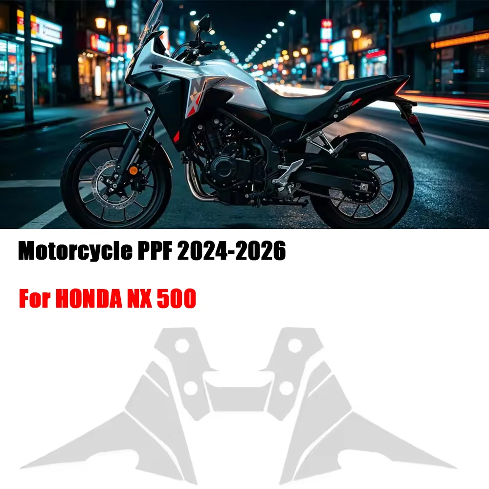 NX500 PPF TPU Transparent Paint Protection Film For HONDA NX 500 2024-2026 Motorcycle Fuel Tank Protective Anti-scratch Kit