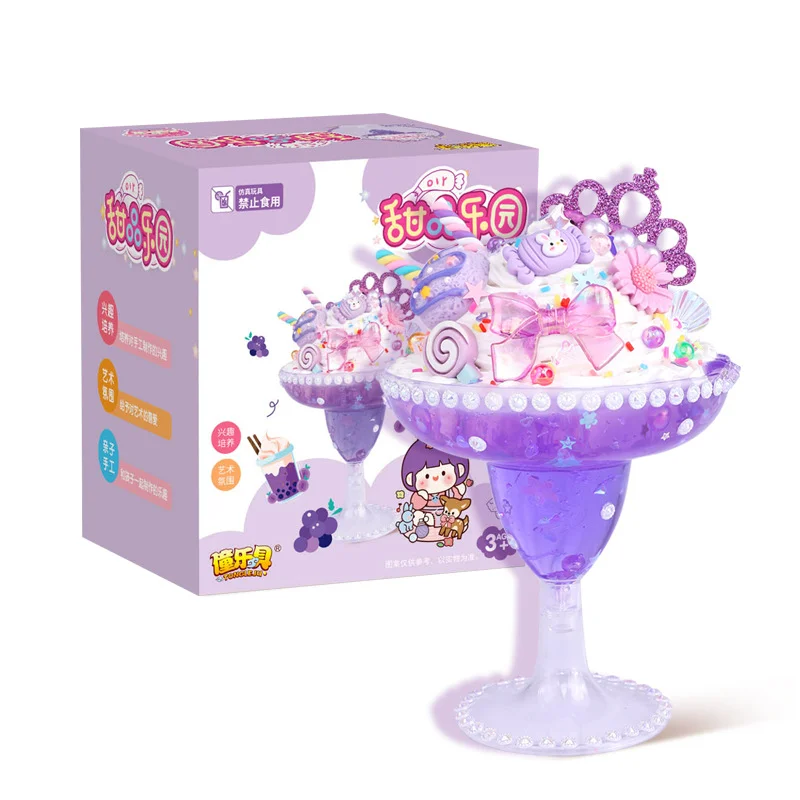 DIY Cream Glue Ice Cream Cup Kit Simulation Juice Cup Craft Set Creative Handmade Material Pack Girls DIY Art Toy Children Gift view 6