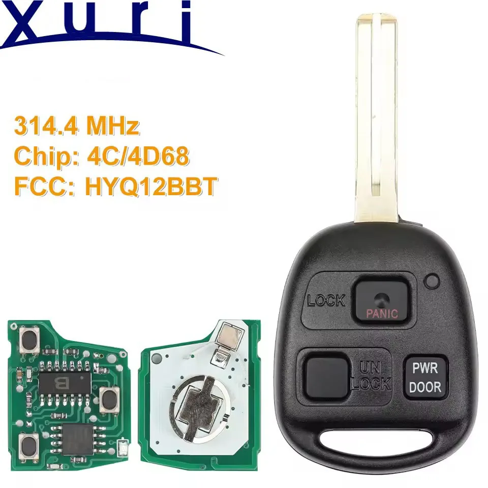 

Remote Key 3 Buttons 4D68/4C Chip 314.4MHz FOB for Lexus RX330 RX350 RX400h HYQ12BBT 89070-48821 5.0 1 Review ౹ 8 sold
