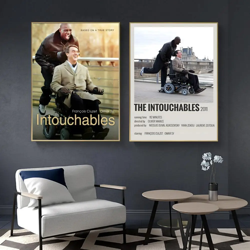Classic Movie The Intouchables Poster HD Waterproof Self-Adhesive Wall Art Multi-Scene Application