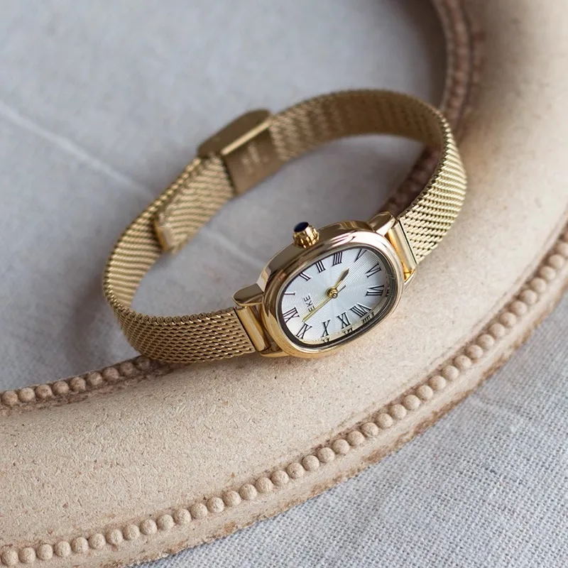 

Women High Quality Quartz Watch Square Dial Orologio Luxury Elegant Gold Stainless Steel Clock Ladies Vintage Wristwatch