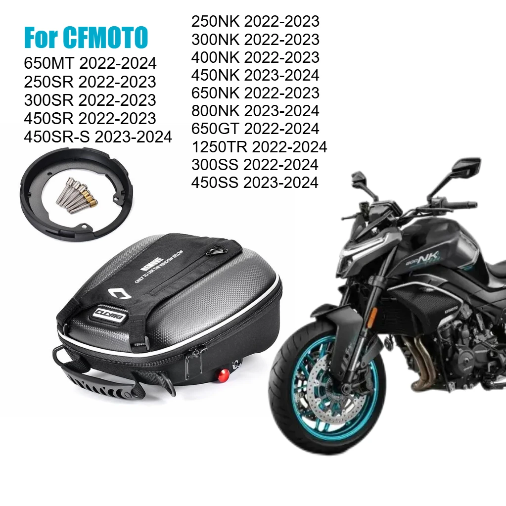 Tank Bag for CFMOTO 650MT 650NK 800NK 650GT 1250TR Quick Lock Waterproof Luggage Storage Bags Backpack Top Case Accessories