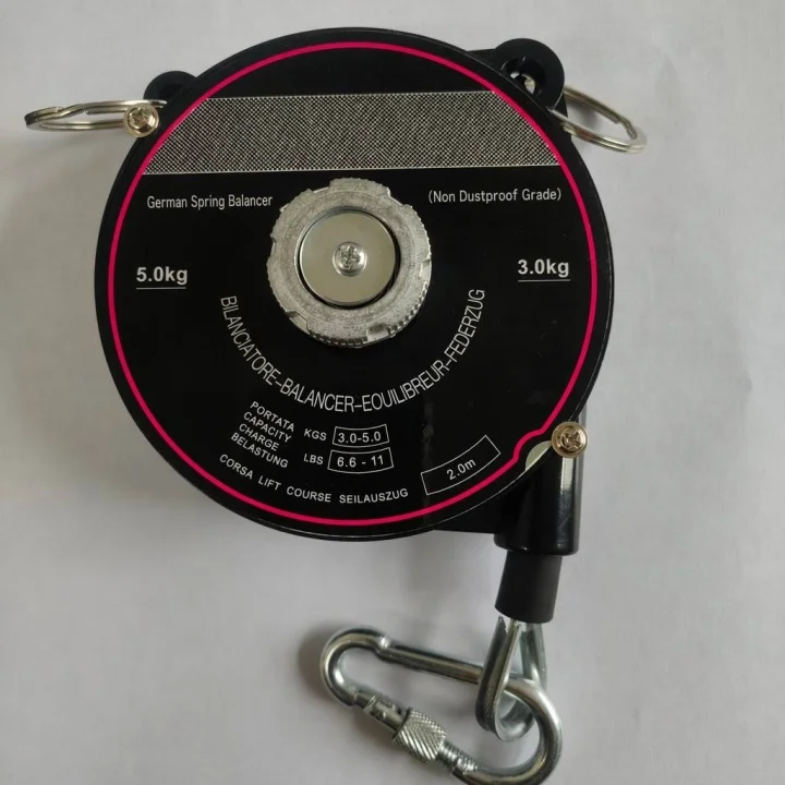 German Cleanroom Spring Balancer Load SB0.6 -3.0Kg 1.0kg 2.0kg 5.0kg Cable Hoist for Electric Screwdriver Assembly Line Handling