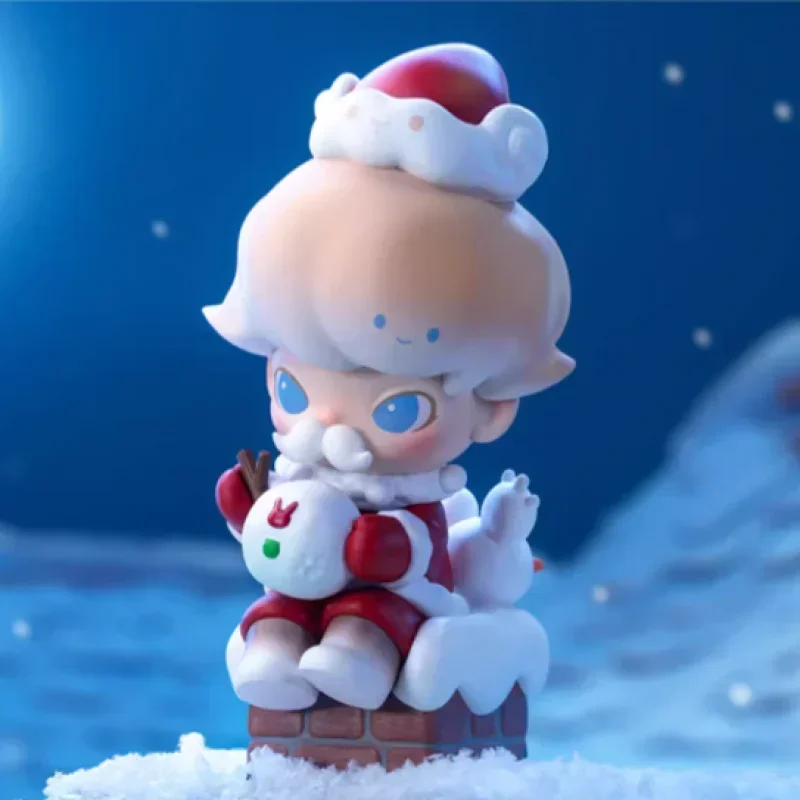 Pop Mart Dimoo Lettere della serie Pupazzo di neve Scatola cieca Anime Action Figure Guess Bag Ornamento Figurine Decorazioni per la casa Bambole Regalo