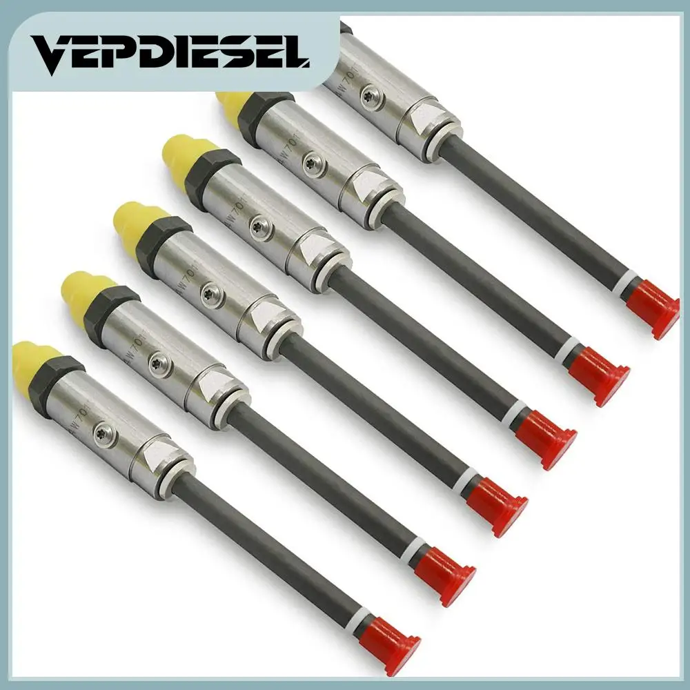

6 шт. дизельные карандаши, топливные форсунки 4W7017 OR3421 подходят для Caterpillar 1970-2012, все модели 3406B, запасные части для двигателя