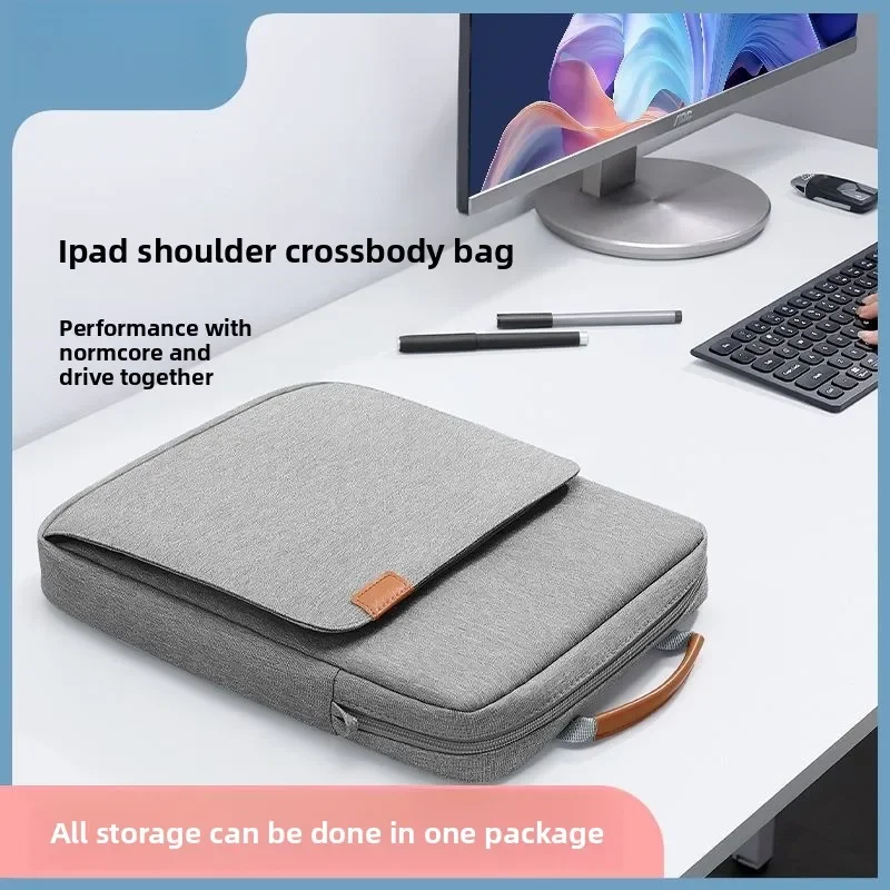 

2025 Tablet Bag Large Capacity Portable Liner Shoulder Bag Storage Case