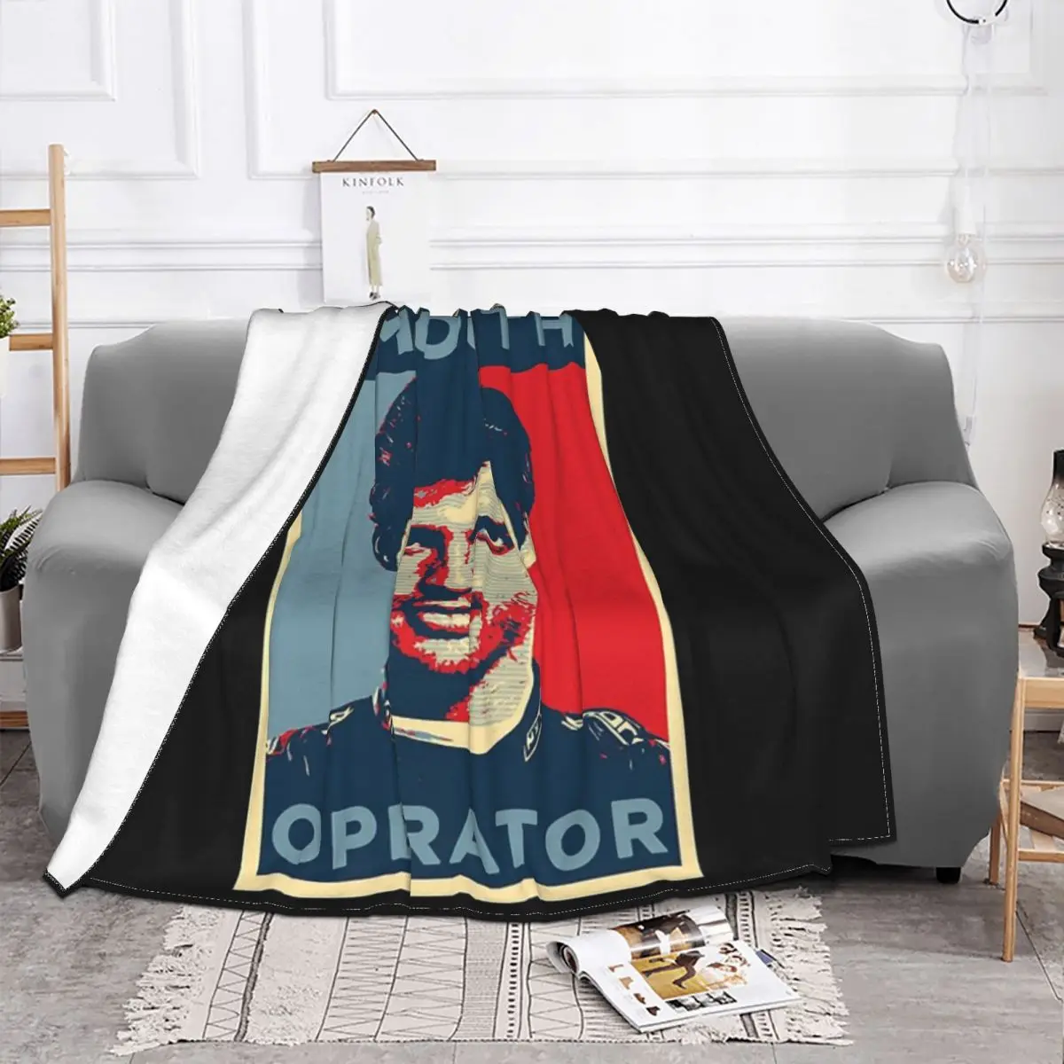 Carlos Sainz Smooth Operators Blanket Bedspread On The Bed Bed Blanket