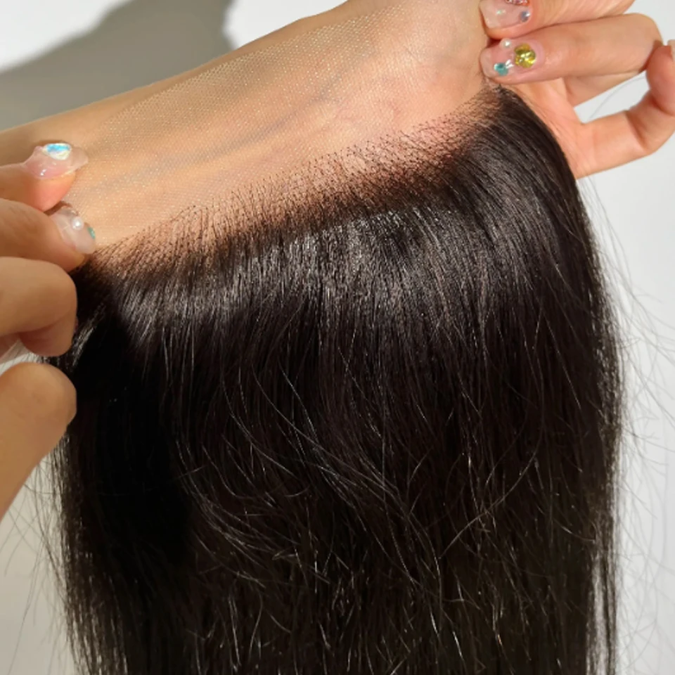 BINF Hair 4x4 Body Wave Lace Closure, nur vorgezupft, transparente Schweizer Spitze, Echthaar für schwarze Frauen, vollständig weich. – Detail 16