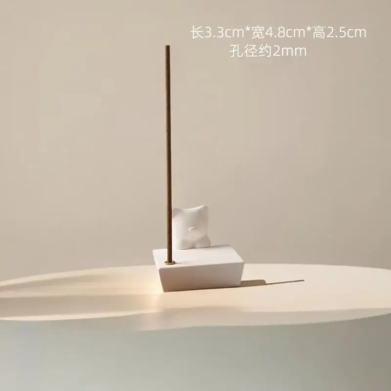 Fragrant gypsum Incense Holder W/ tray Incense Burner Home Decoration Incense Holder For Meditation Yoga Relaxation