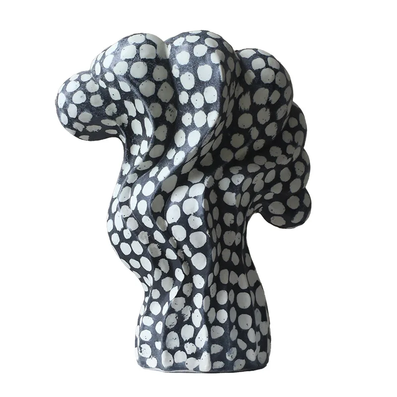 

Creative ceramic vase ornament desktop dry flower arrangement hotel counter model room decorative flower device niche design