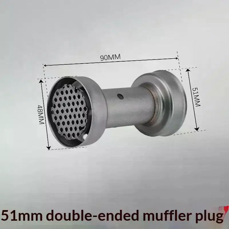Universal Slip On Motorcycle Exhaust DB Killer Sound Eliminator Catalyst Durable for Long Distance Motorbike Riding