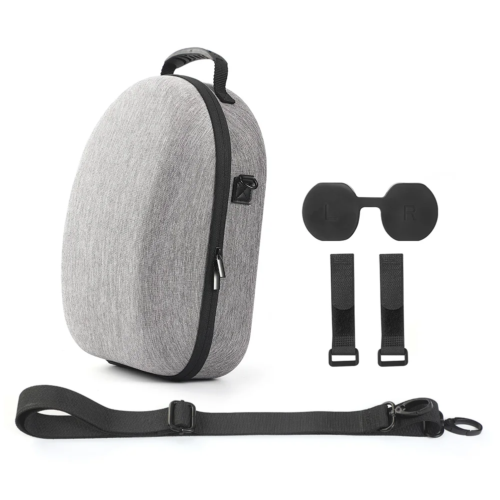 Saco de armazenamento portátil len capa anti-risco duro carry bag laços de cabo com alça de ombro para meta quest 3 vr fone de ouvido controlador