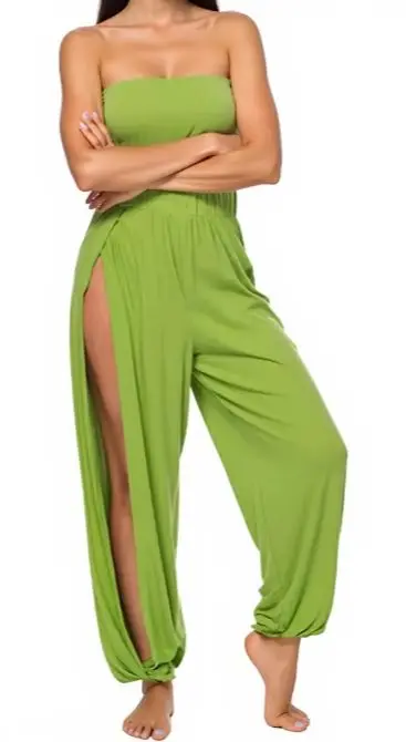 سراويل يوجا عصرية للسيدات بخصر عالٍ وفتحة واسعة الساق سراويل هارين سراويل رياضية غير رسمية متينة مجوفة ملابس منزلية للصالة الرياضية #1