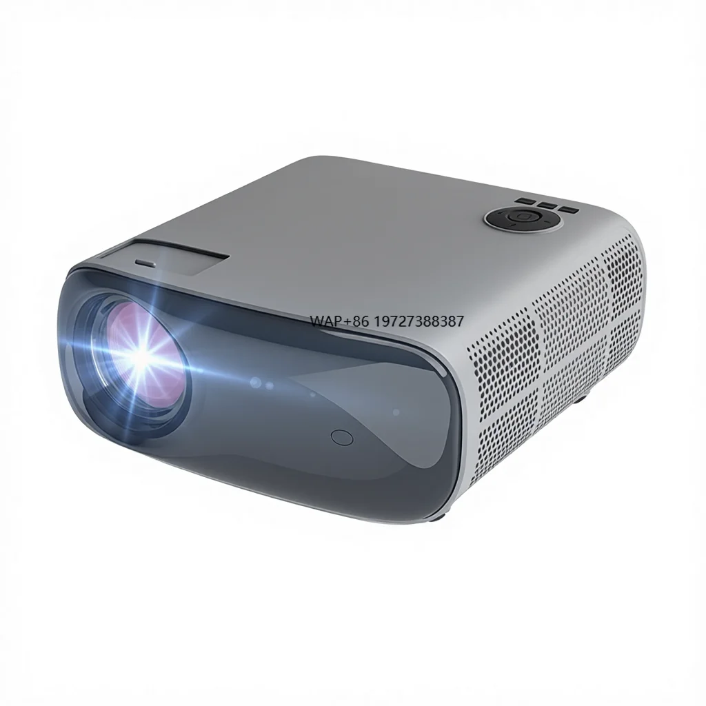 โปรเจคเตอร์ CRT ความละเอียด 1080P สำหรับสำนักงานเชิงพาณิชย์ ผลิตตามสั่ง รองรับการเชื่อมต่อโทรศัพท์ Android แบบพกพา รองรับ WiFi 5G ขายส่ง