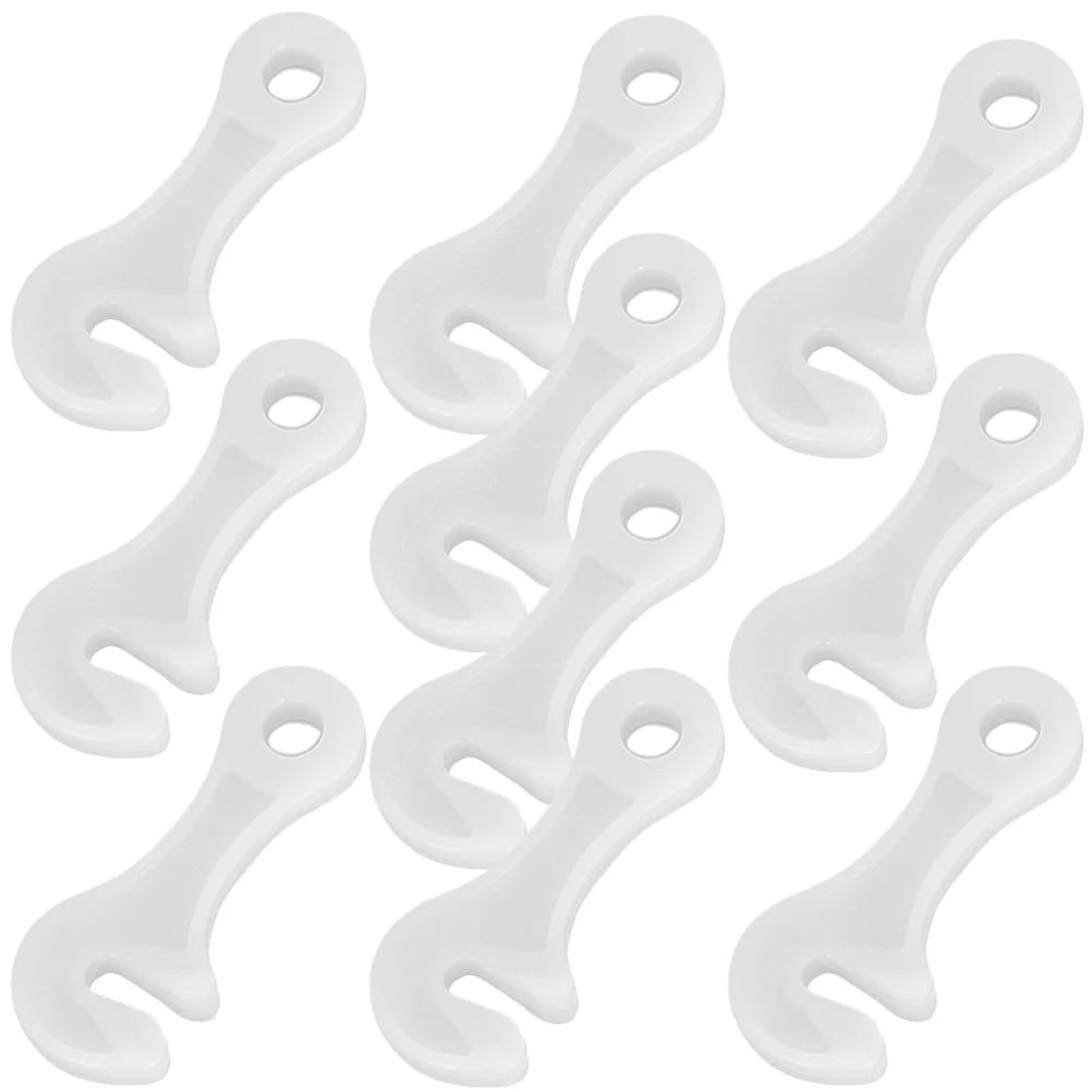 

10 Pcs Non Windproof Tent Rope Buckles Plastic Fasteners for Outdoor Camping Awnings Sailing Picnics