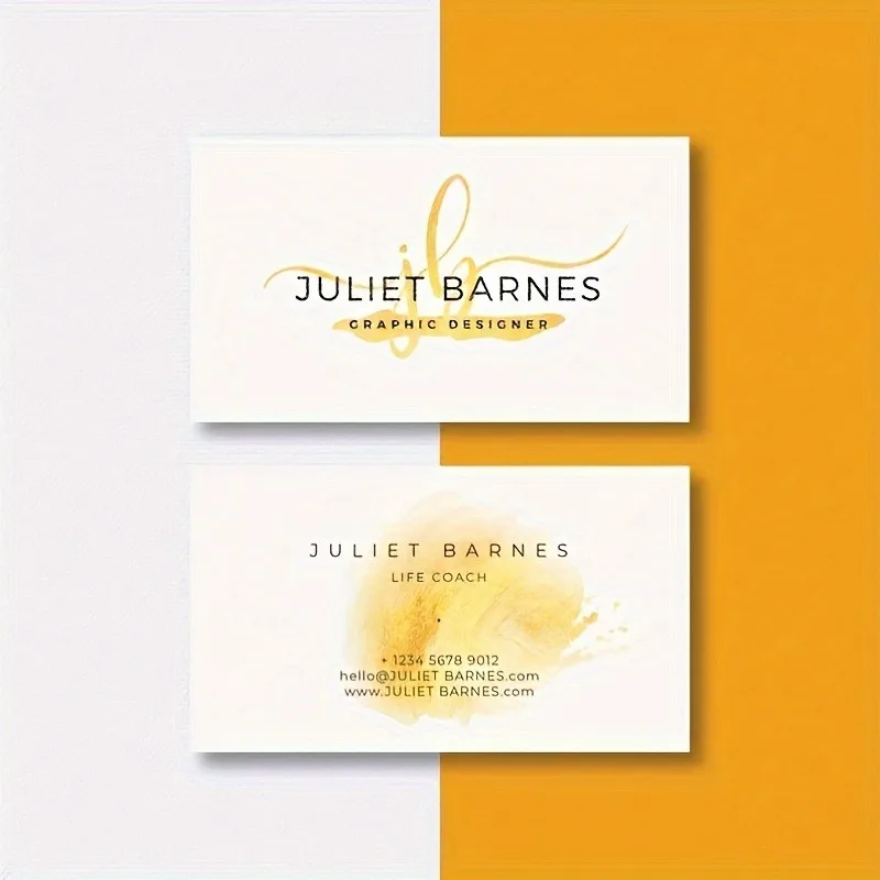 Custom 9*5.4cm Right Angle Business Cards Double Sided 300g Free Design Personalized Logo Text For Office
