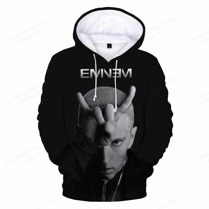 

Kids Sweatshit Girl Coats Rap Rock Sweats Women's Clothing Oversized Rapper Eminem 3d Print Hoodies Men Women Fashion Hoodie