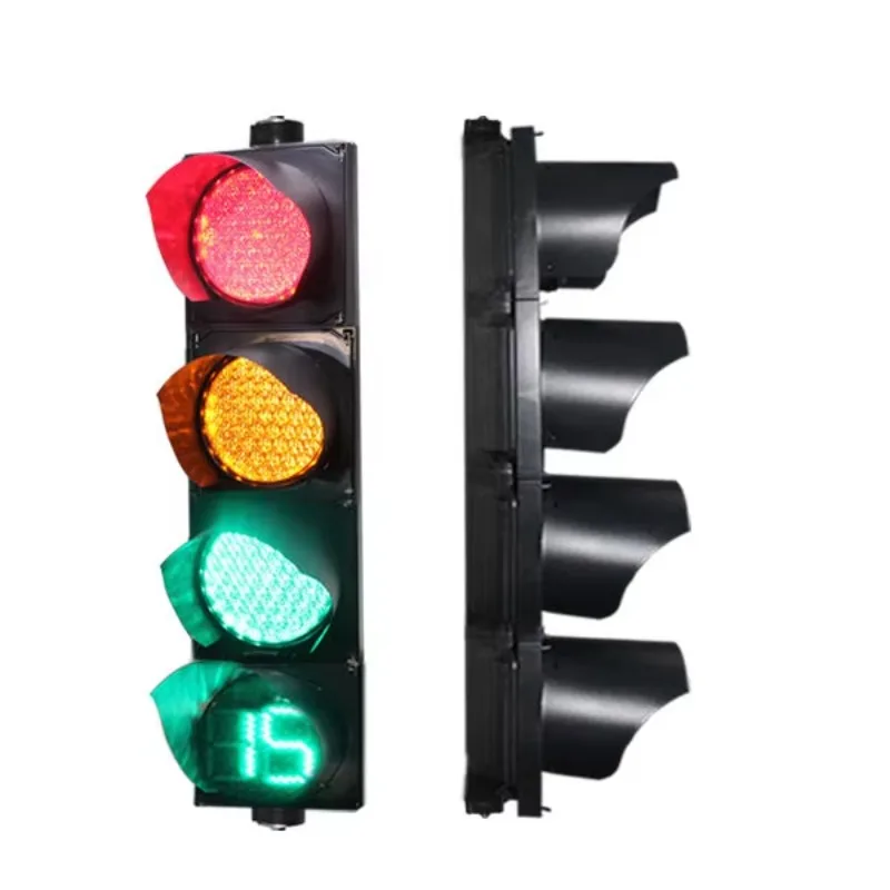 New Design Exclusive Crossroads Four Optional Display Contents LED Traffic Lights with PC Material Mains Powered good