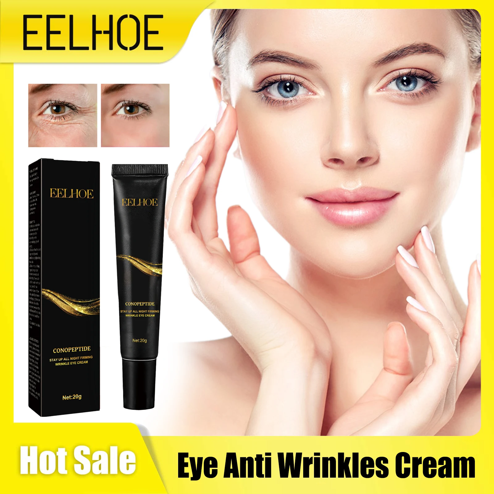 

Eye Anti Wrinkles Cream Fading Fine Lines Age Moisturizing Lifting Firming Remove Bags Puffiness Dark Circles Removal Eyes Cream