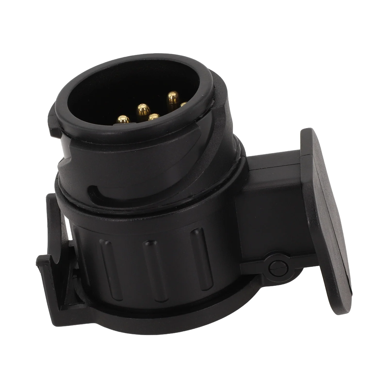 

Black Trailer Socket Adaptor Versatile Compatibility Easy Installation High-Quality Materials Secure Connection For Towing