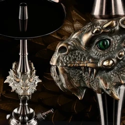 Brown black gold dragon bronze Russian hookah