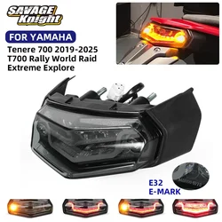 2026 T7 T700 Tail Brake Light For Yamaha Tenere 700 Tenere700 Rally Word Raid 2019-2025 LED Integrated Taillights Blinker E32