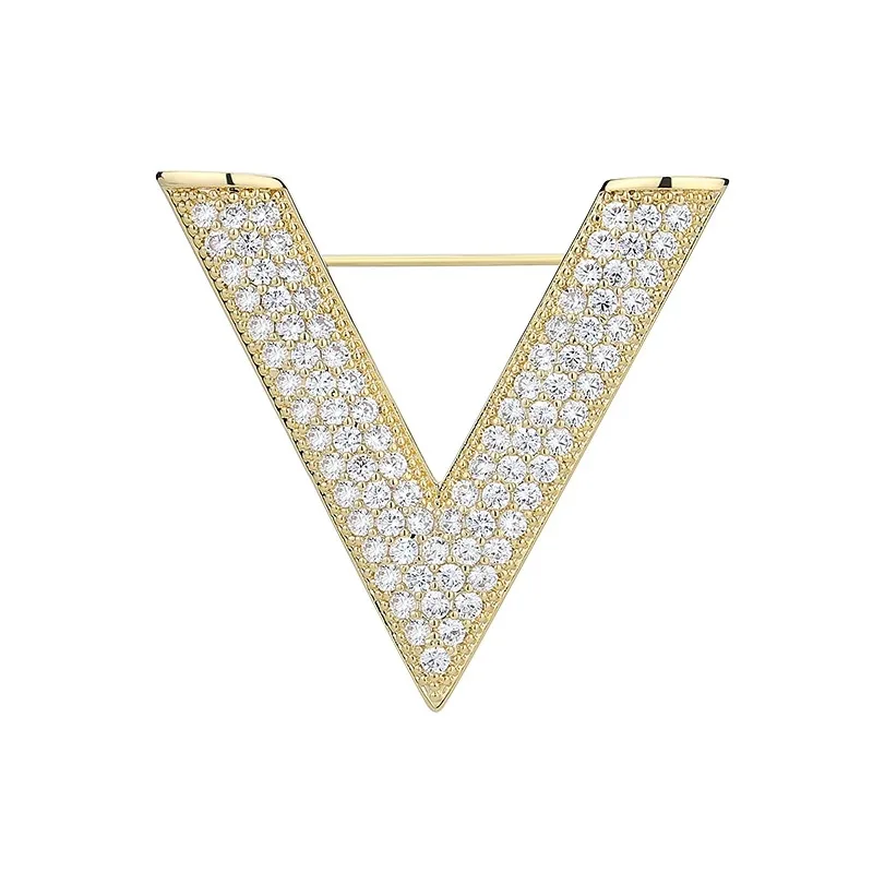 Elegant V-Shaped Br… - image