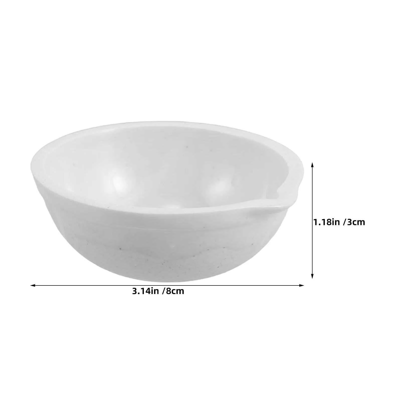 4Pcs Porcelain Evaporating Dish 50Ml 67Mm Outer Dia 30Mm Height Smooth Edge Round Lab Dish for Scientific Experiments