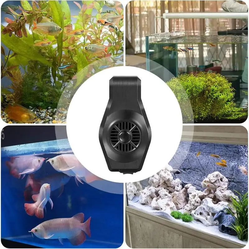 ミニ USB 水族館冷却ファン - 水槽エビ植物タンク放熱用の強力な防水静かな速度制御