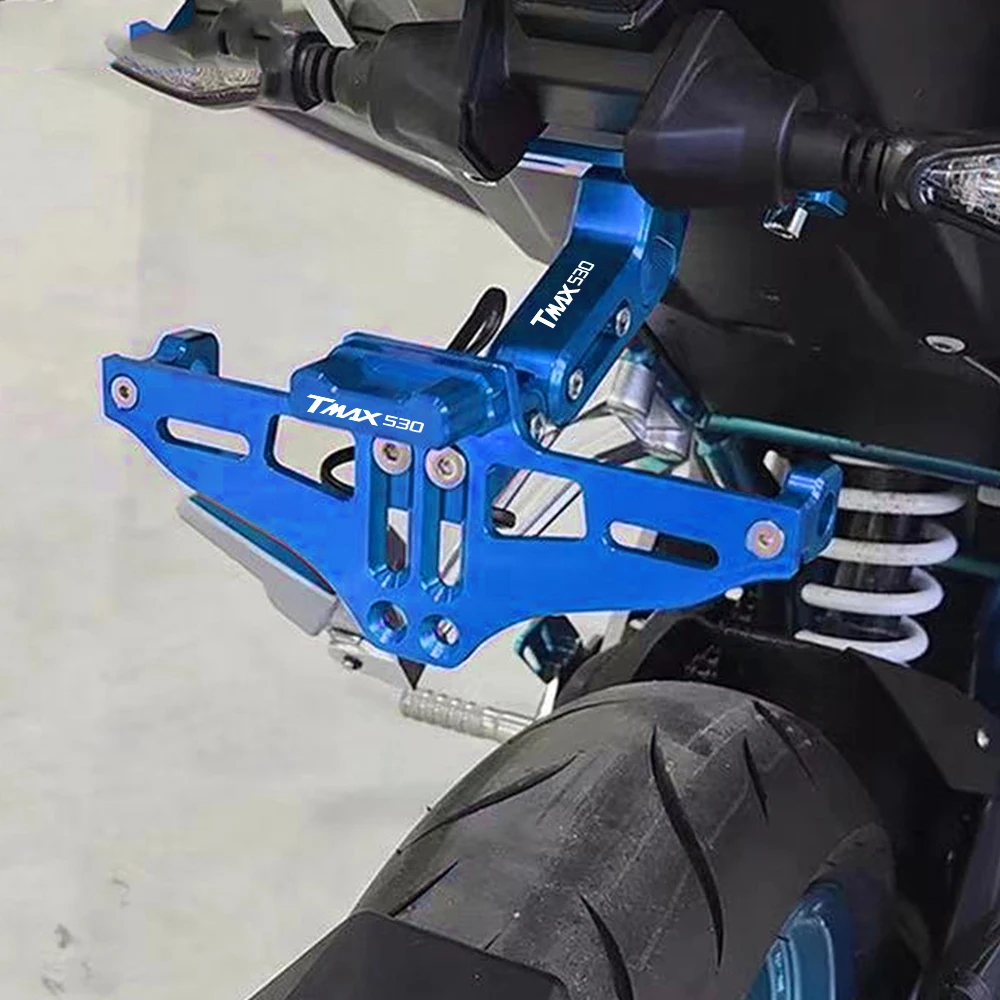 

FOR YAMAHA TMAX530 TMAX 530 2017-2024 2025 Motorcycle License Plate Holder with light for plate Universal Number Plate Bracket