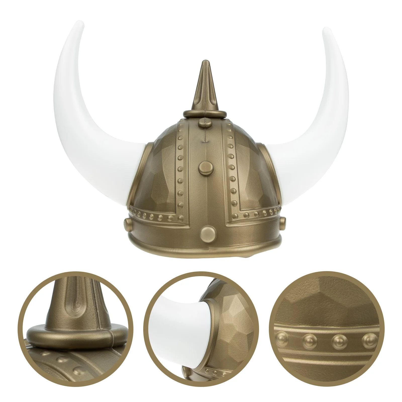 Sombrero de cuerno vikingo, disfraz de buey, accesorios de pirata para fiesta, decoración de plástico para mujer, mascarada para hombre y niño