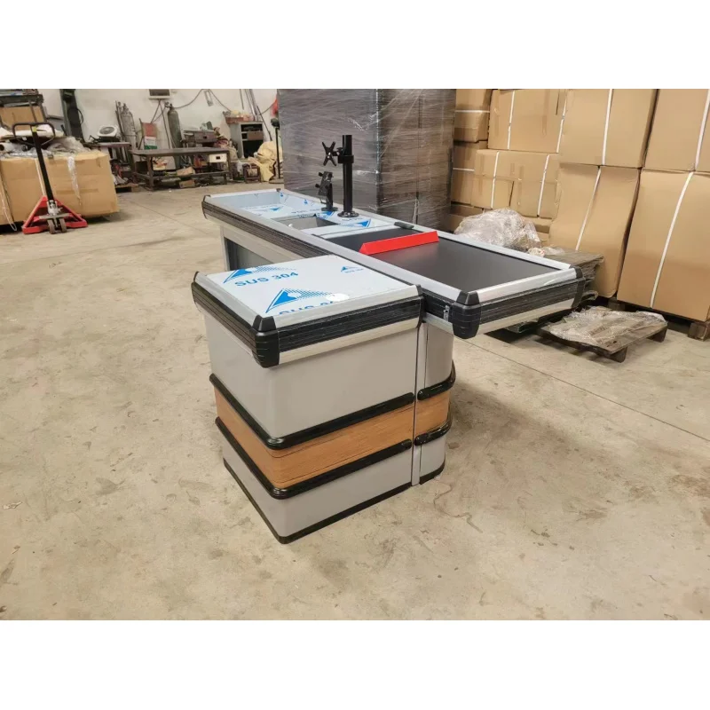 Caixa registadora personalizada do ferro do supermercado, processo eficiente do check-out, caixa registadora