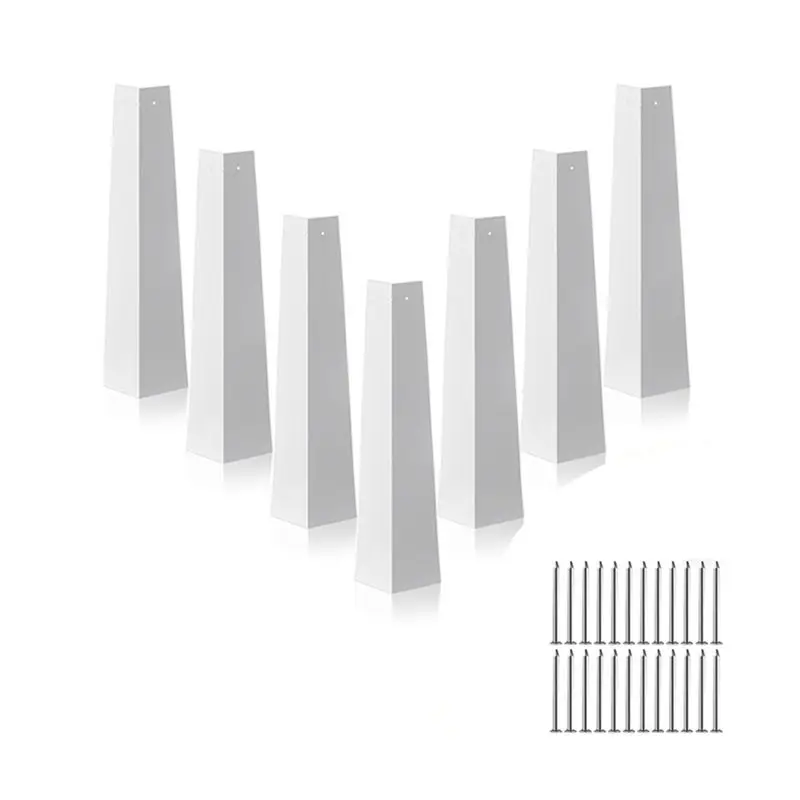 

Угловой элемент для наружной отделки ABGH-8, серебристо-белый, алюминиевый, гладкая отделка, 24 гвоздя в комплекте, для мобильных домов и домов на колесах