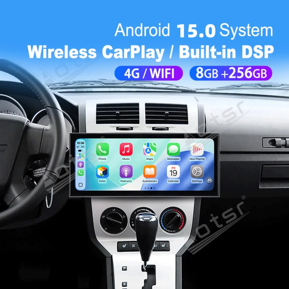 15.8 Android Qualcomm Carplay Car Radio For Dodge Caliber 2007 2008 2009 2010 Car Autoradio Multimedia Player GPS Navi Head Unit