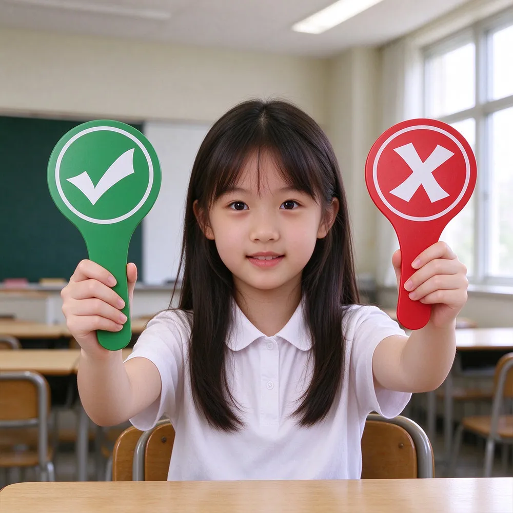 10pcs Score Board Expression KT Board Yes/No Stop/Go Judges' Cards Durable Red Green Game Interactive Board Photography Prop
