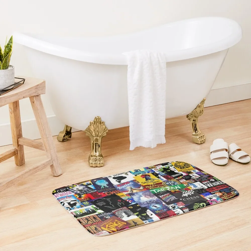 

Musicals Collage IV Original Bath Mat Household Items Baths Bathroom Mat