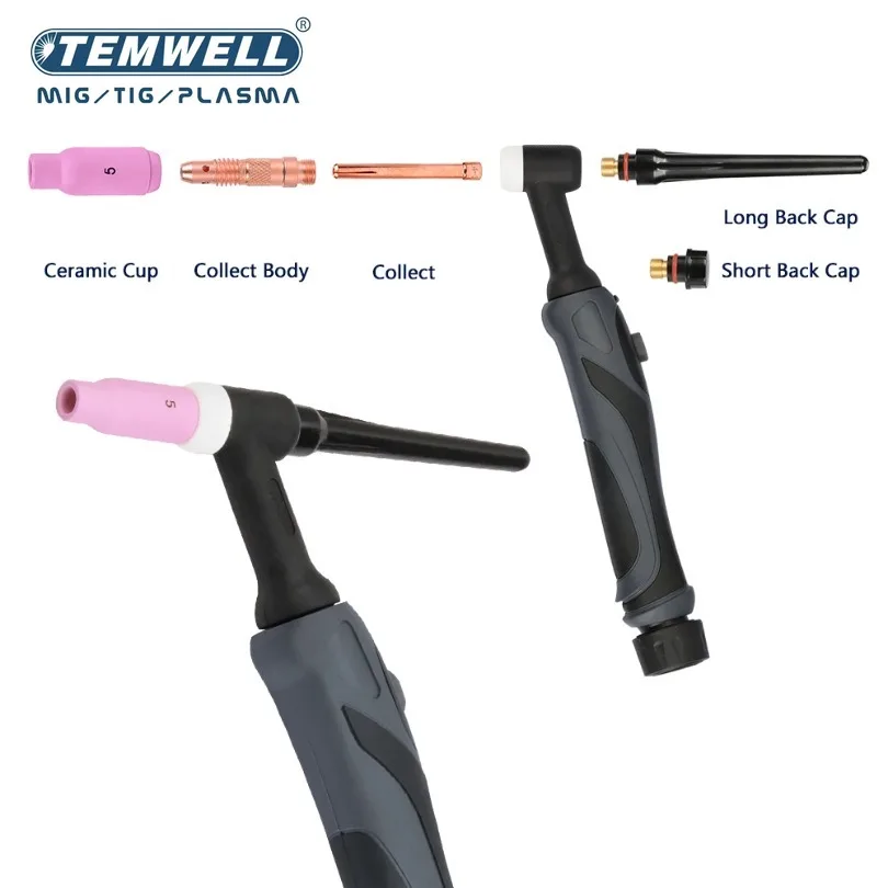 WP26F WP26V WP26FV TIG الشعلة الجسم الأرجون شعلة لحام رئيس WP26 فليكس تبريد الهواء الغاز التنغستن قوس لحام GTAW A-200 فليكس الشعلة